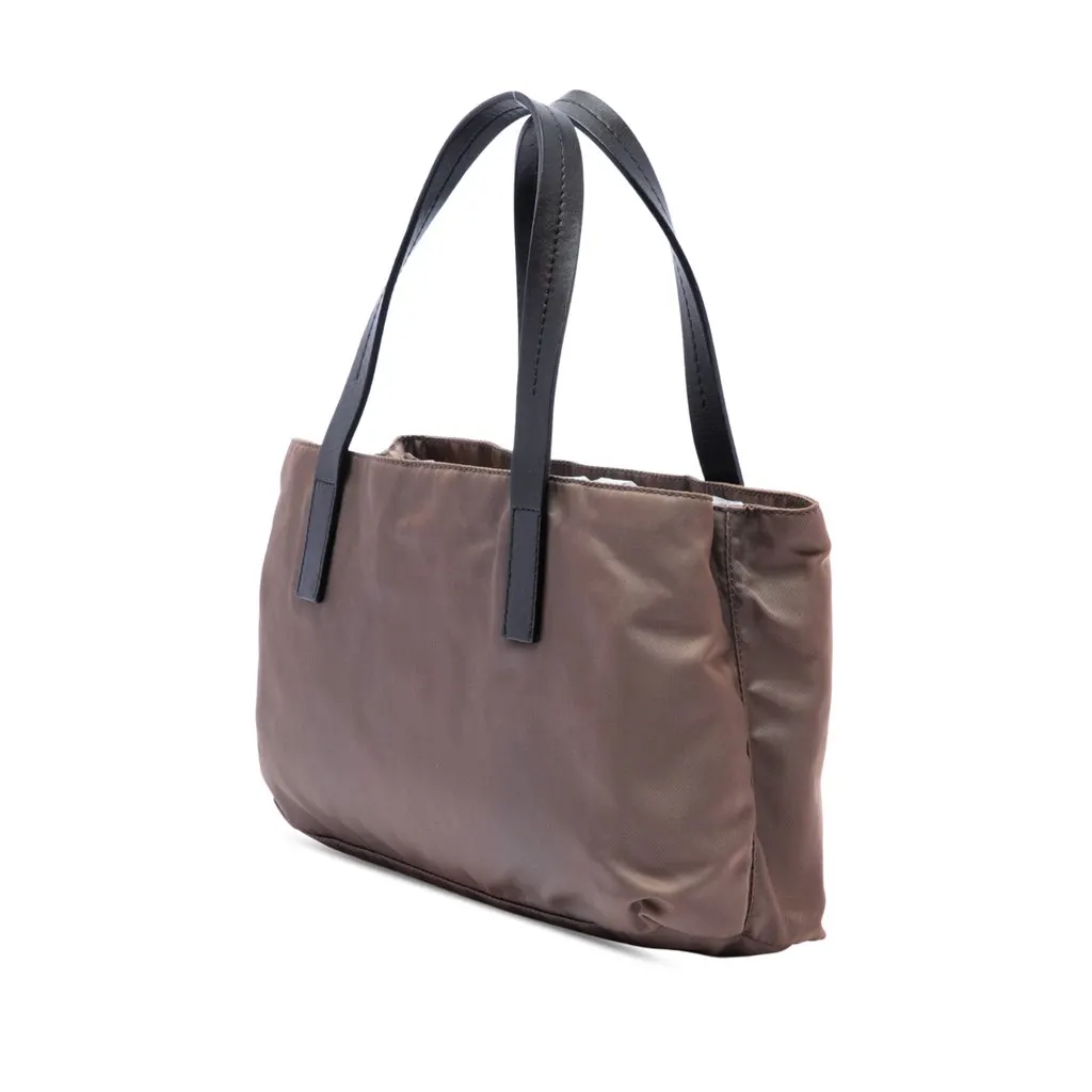 Prada Tessuto Tote Brown Polyamide Very good - Back View