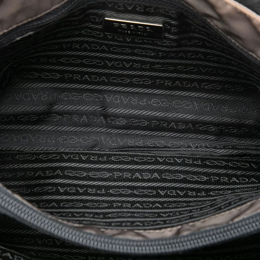 Prada Tessuto Tote Brown Polyamide Very good - Model View