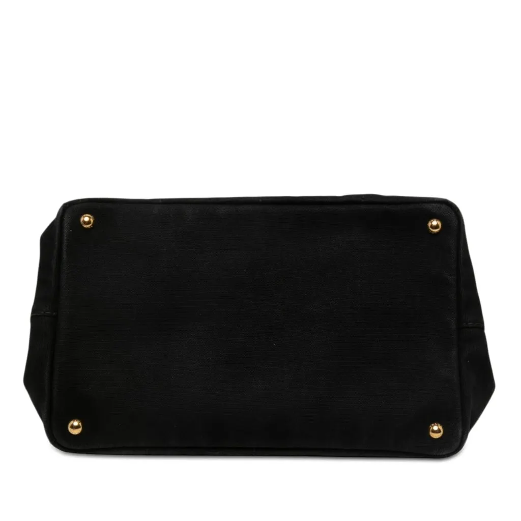 Prada Canvas Canapa Logo Tote Black Canvas Very good - Inside View