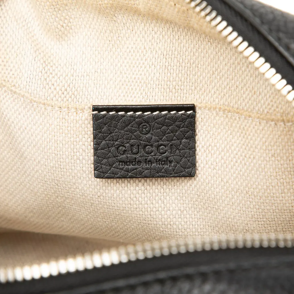 Gucci Calfskin Soho Disco Crossbody Black Leather Very good - Box View