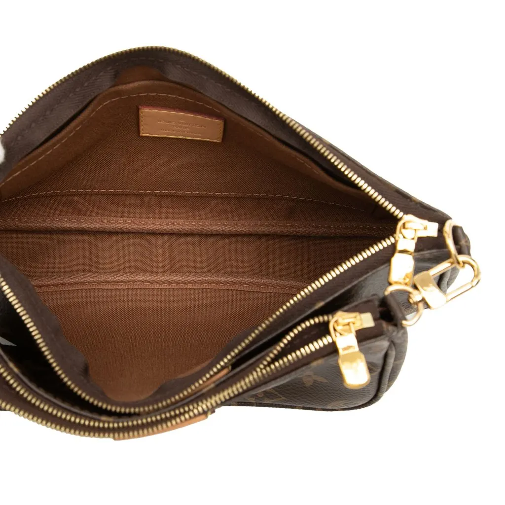 Louis Vuitton Monogram Multi Pochette Accessoires Brown Very good - Model View