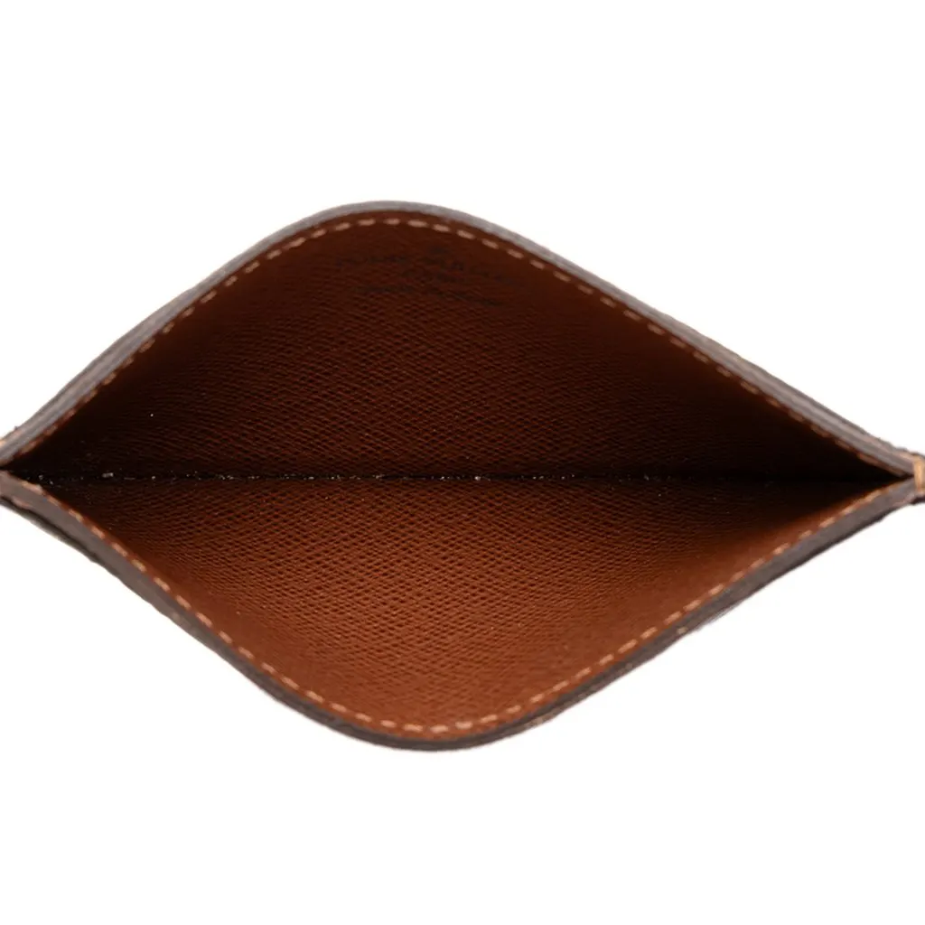 Louis Vuitton Monogram Card Holder Brown Canvas Very good - Model View