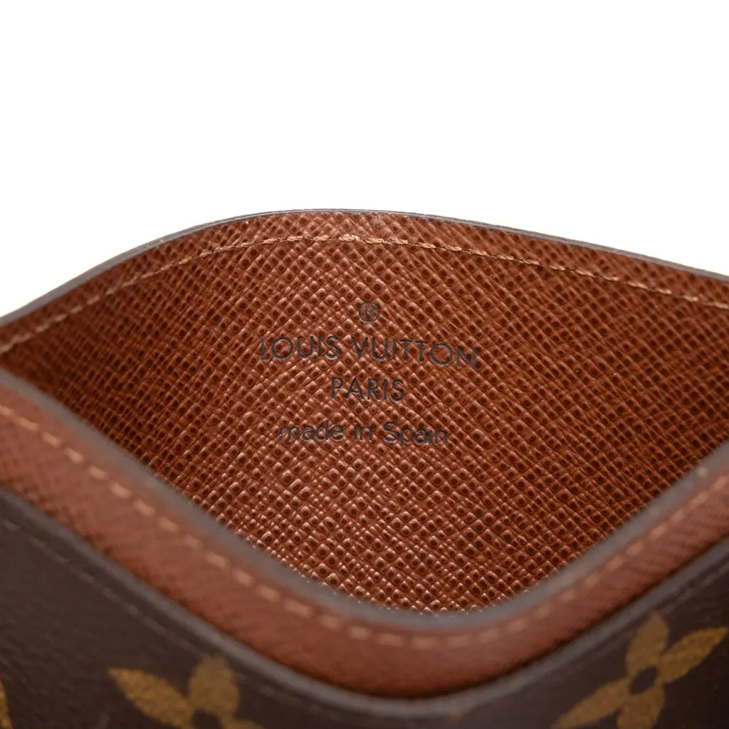 Louis Vuitton Monogram Card Holder Brown Canvas Very good - Box View