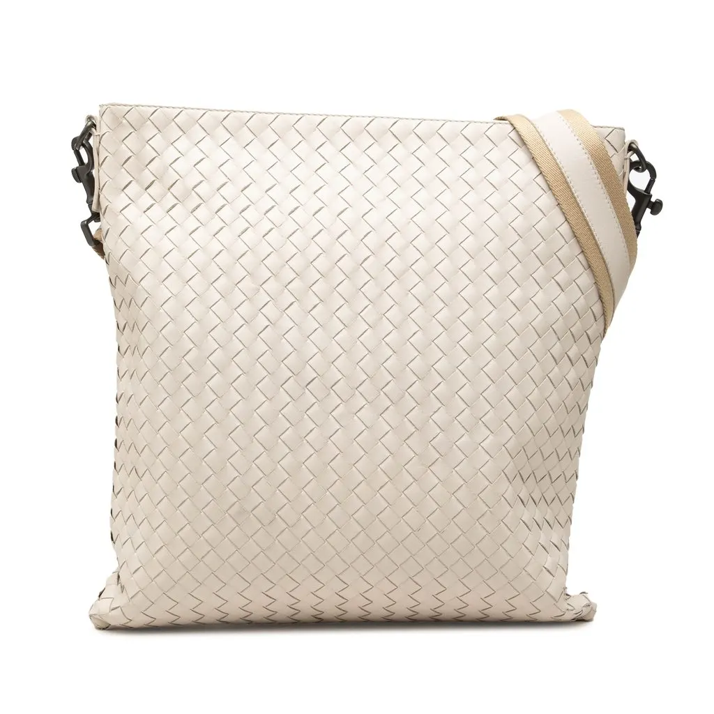 Bottega Veneta Nappa Intrecciato VN Crossbody Brown Leather Very good - Front View