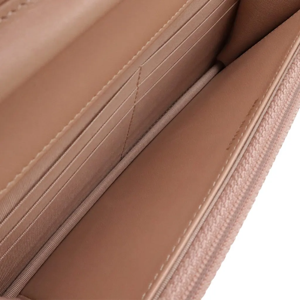 Chanel Quilted Patent Boy Wallet on Chain Pink Leather Very good - Inside View