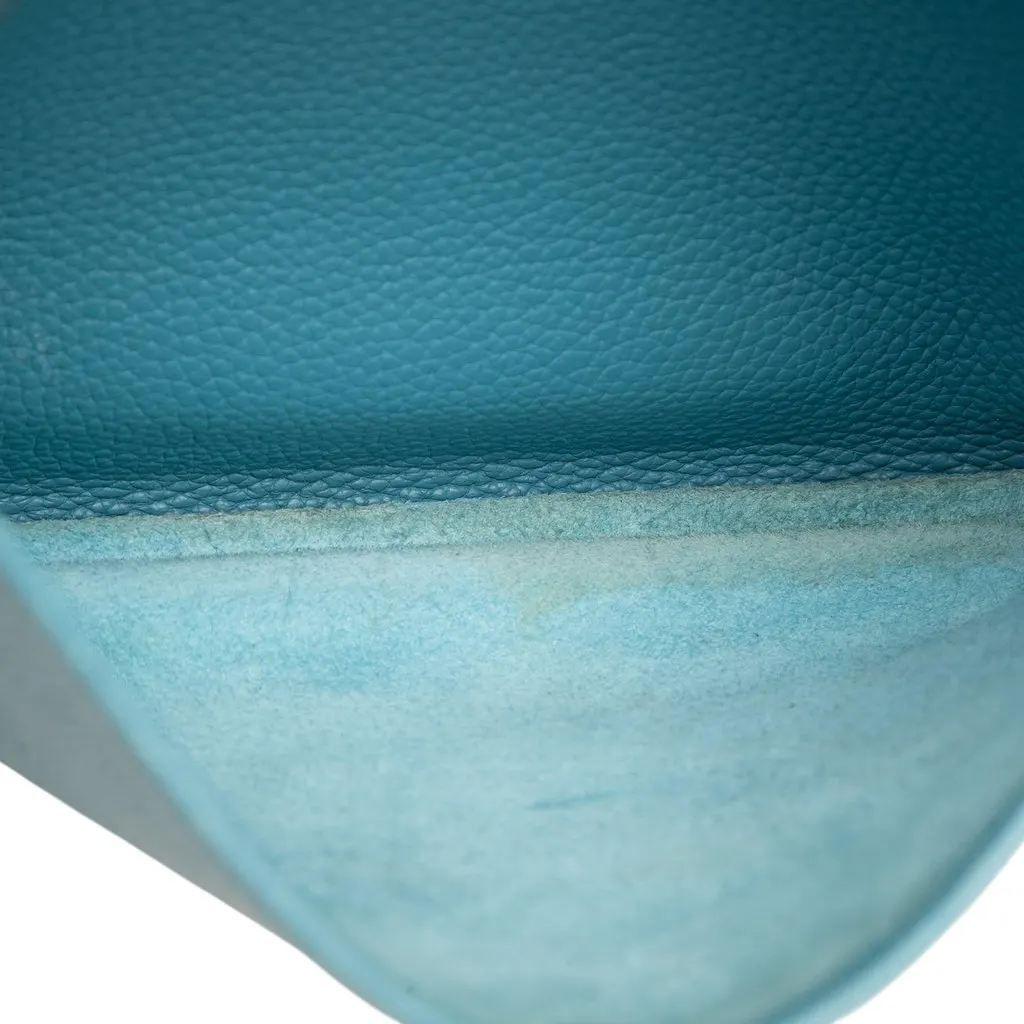 Hermès Clemence Evelyne II 29 Blue Leather Very good - Box View