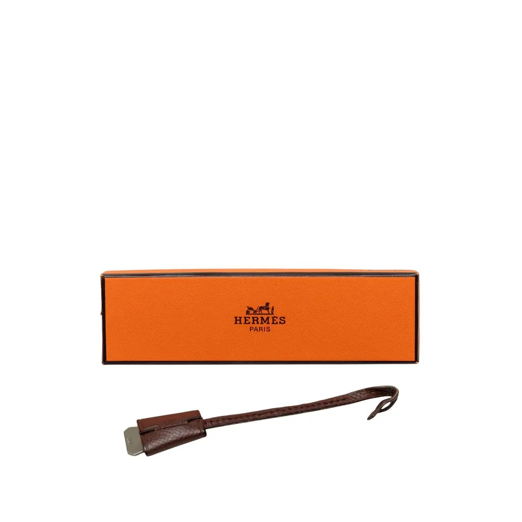 Hermès Mini Epsom Clochette Brown Leather Good - Model View