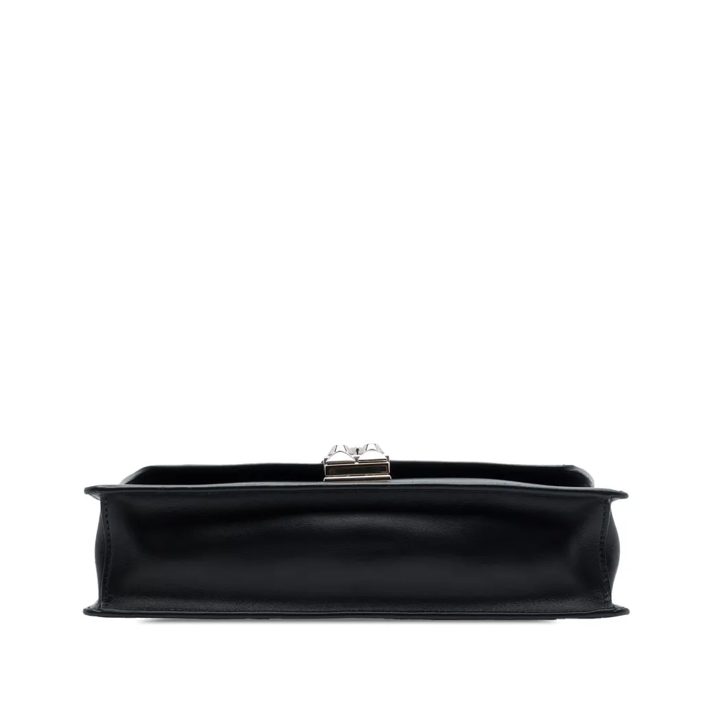 Prada City Calfskin and Saffiano Studded Elektra Crossbody Black Leather Very good - Inside View