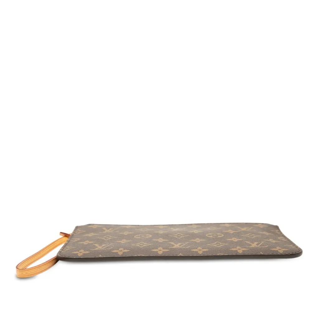 Louis Vuitton Monogram Neverfull MM Pouch Brown Very good - Inside View