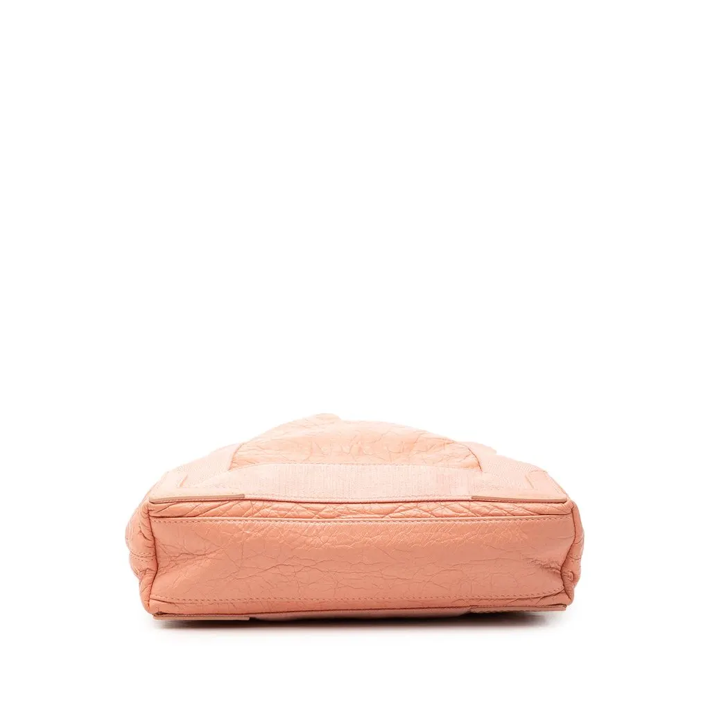 Balenciaga Lambskin Navy Cabas XS Pink Leather Very good - Inside View