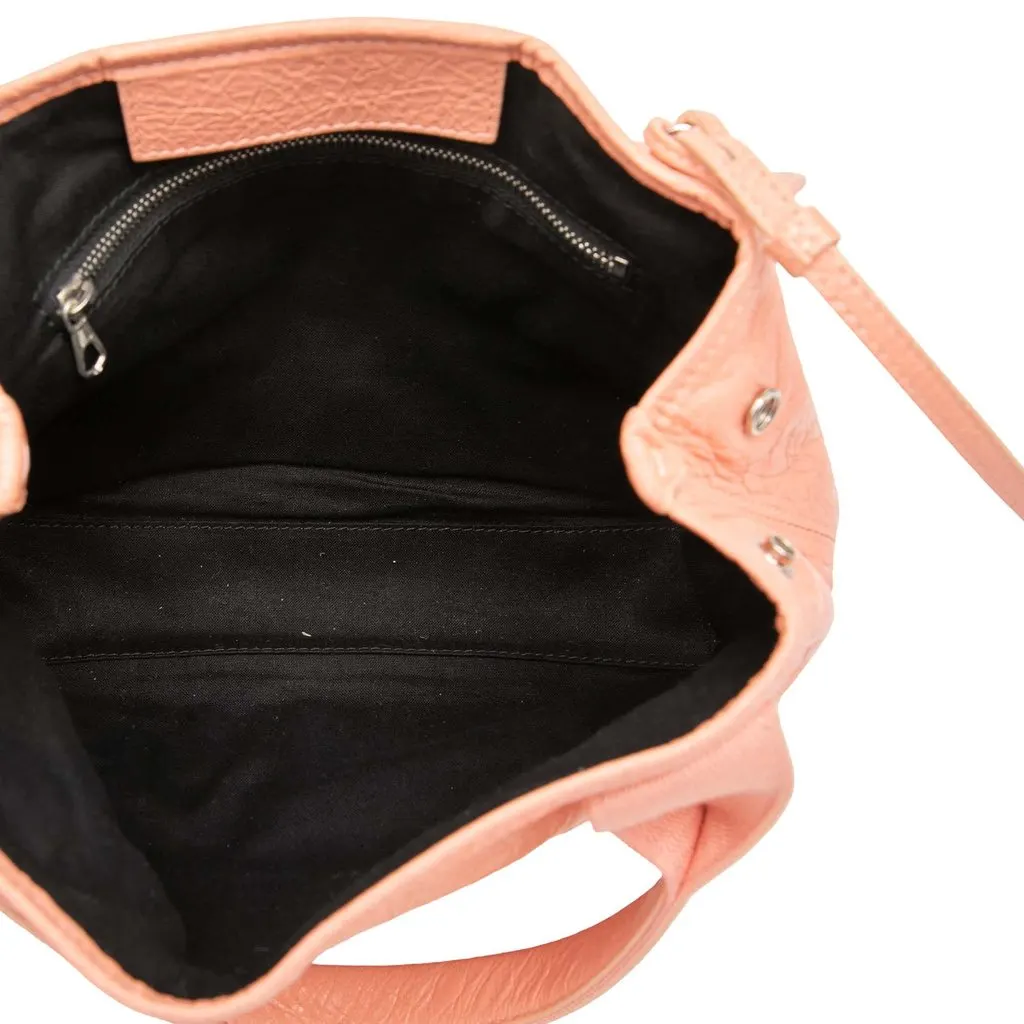 Balenciaga Lambskin Navy Cabas XS Pink Leather Very good - Model View