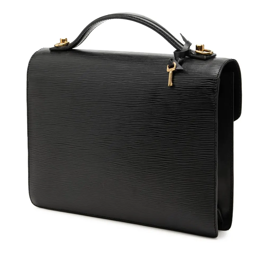 Louis Vuitton Epi Monceau Black Leather Very good - Back View