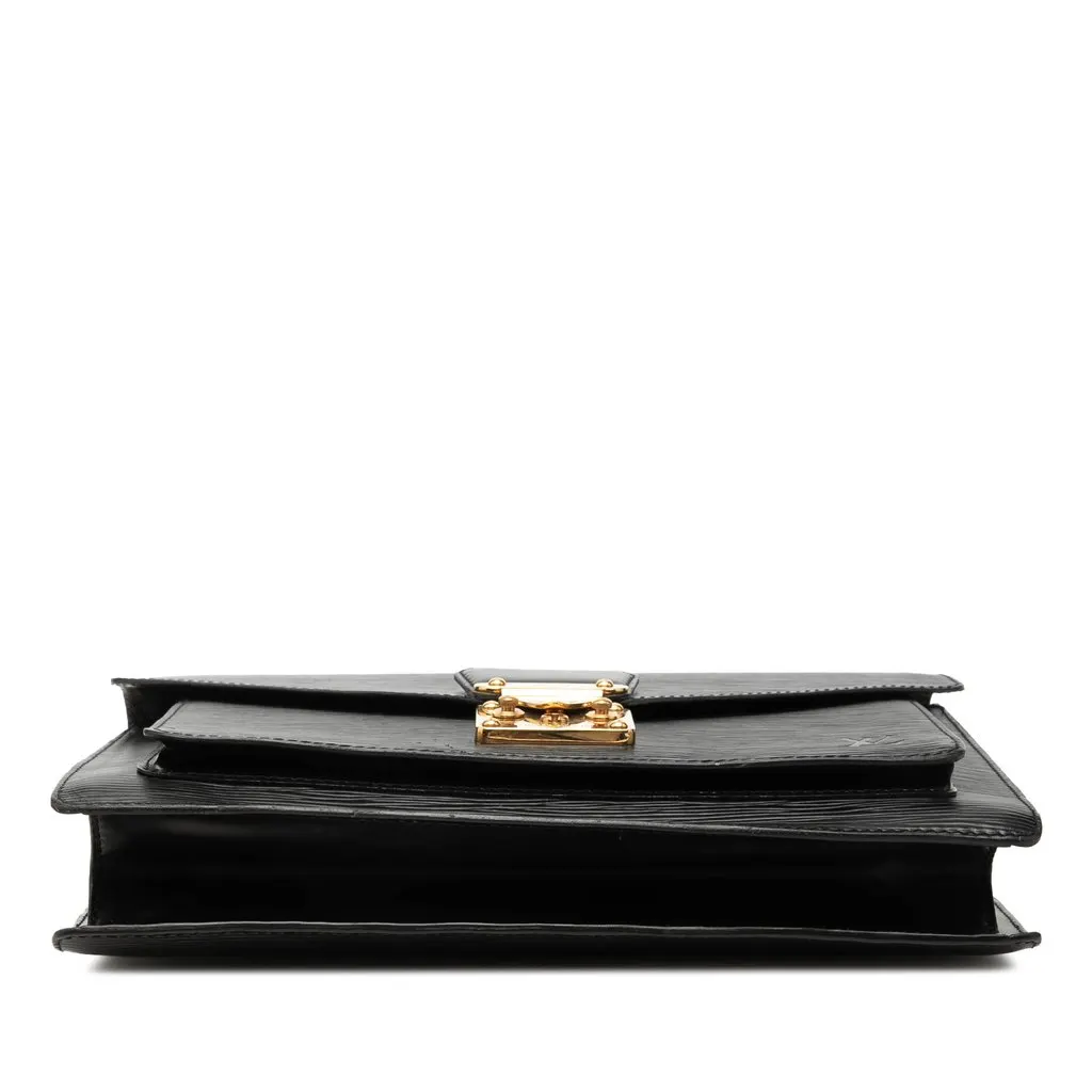 Louis Vuitton Epi Monceau Black Leather Very good - Inside View