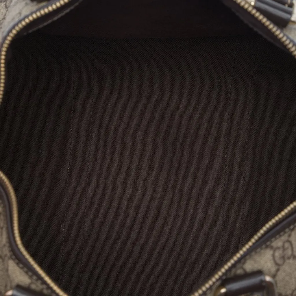 Gucci Medium GG Supreme Joy Boston Bag Beige Very good - Model View