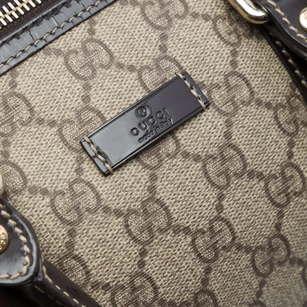 Gucci Medium GG Supreme Joy Boston Bag Beige Very good - Box View