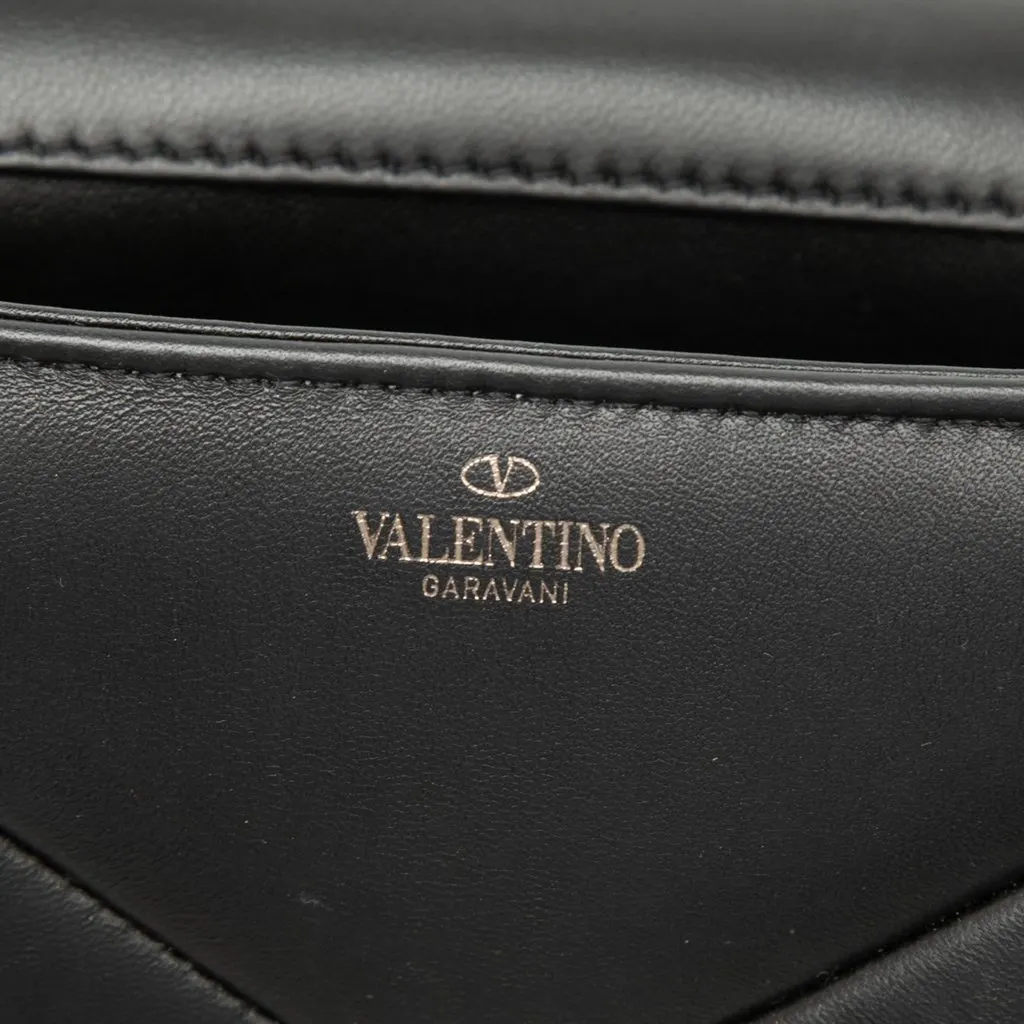 Valentino Mini Leather One Stud Top Handle Bag Black Leather Very good - Box View