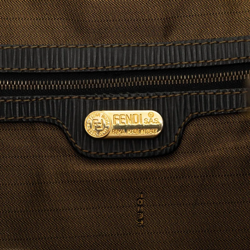Fendi Zucca Canvas Drawstring Backpack Brown Very good - Box View