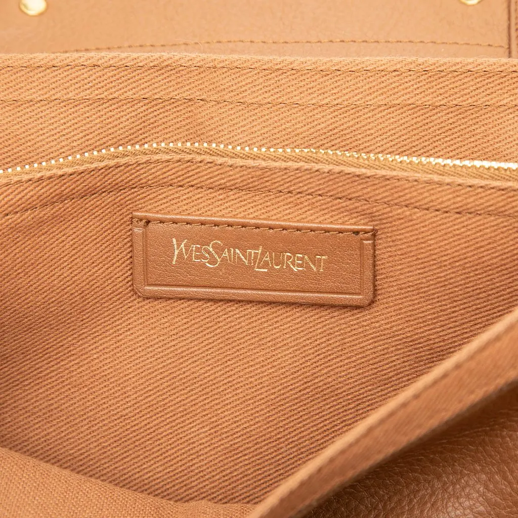 Saint Laurent Small Leather Muse Two Satchel Brown Leather Good - Box View