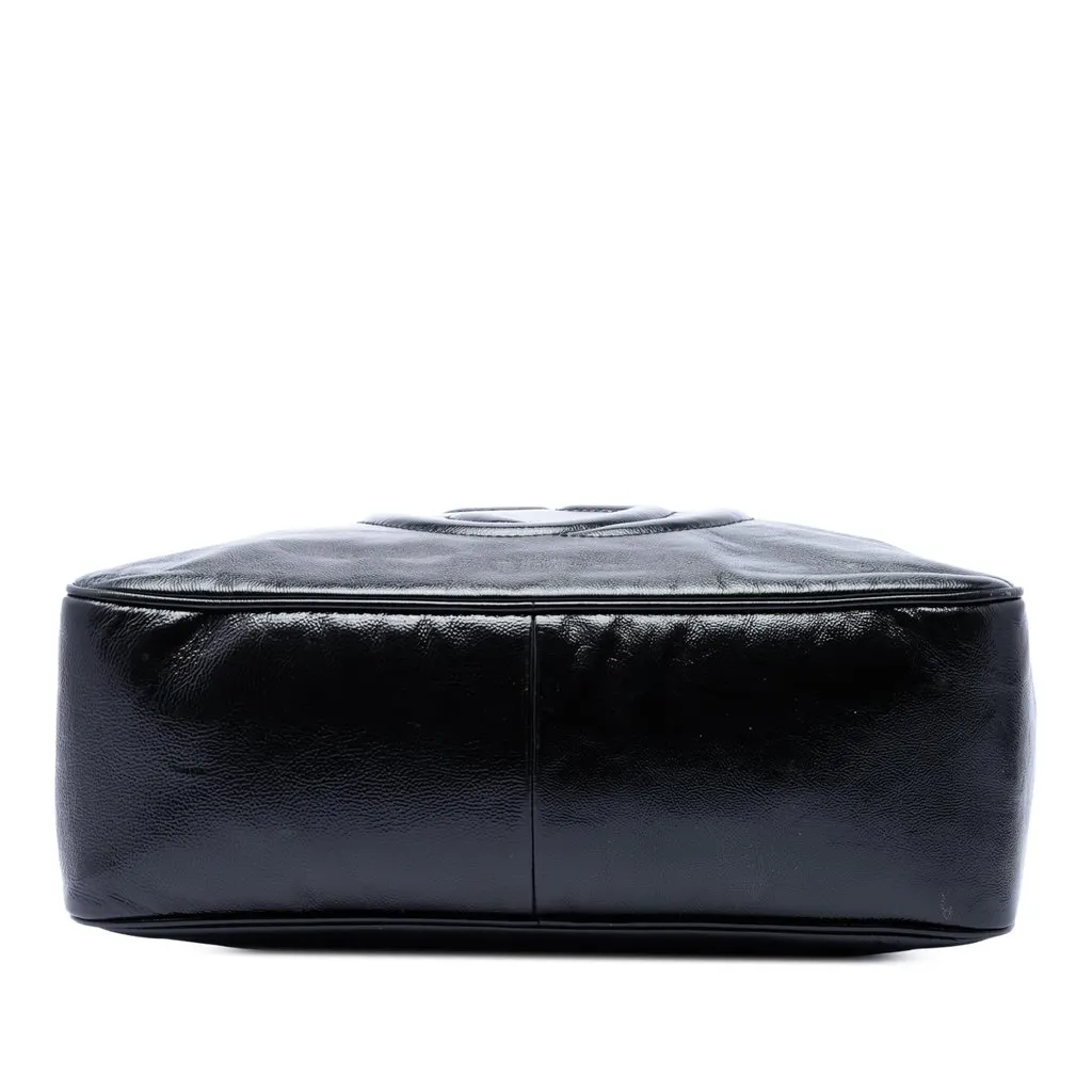 Gucci Patent Soho Chain Shoulder Bag Black Leather Very good - Inside View
