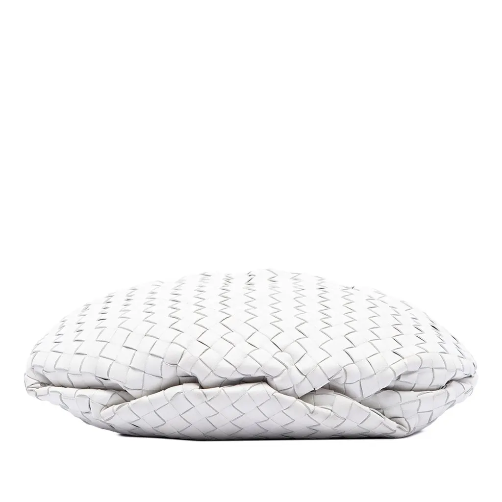 Bottega Veneta Small Nappa Intrecciato Bulb Satchel White Leather Very good - Inside View