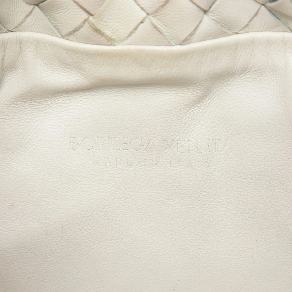 Bottega Veneta Small Nappa Intrecciato Bulb Satchel White Leather Very good - Box View