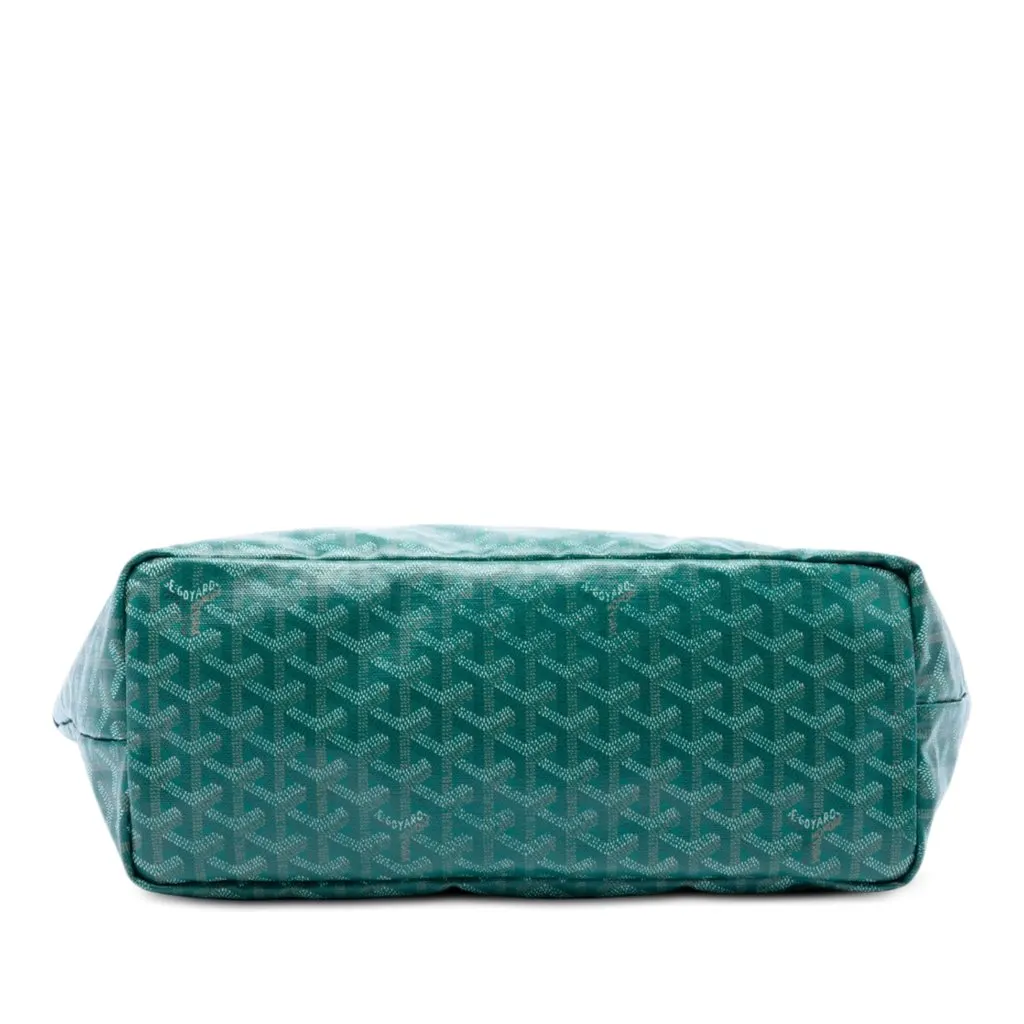 Goyard Goyardine Saint Louis PM Green Canvas Very good - Inside View