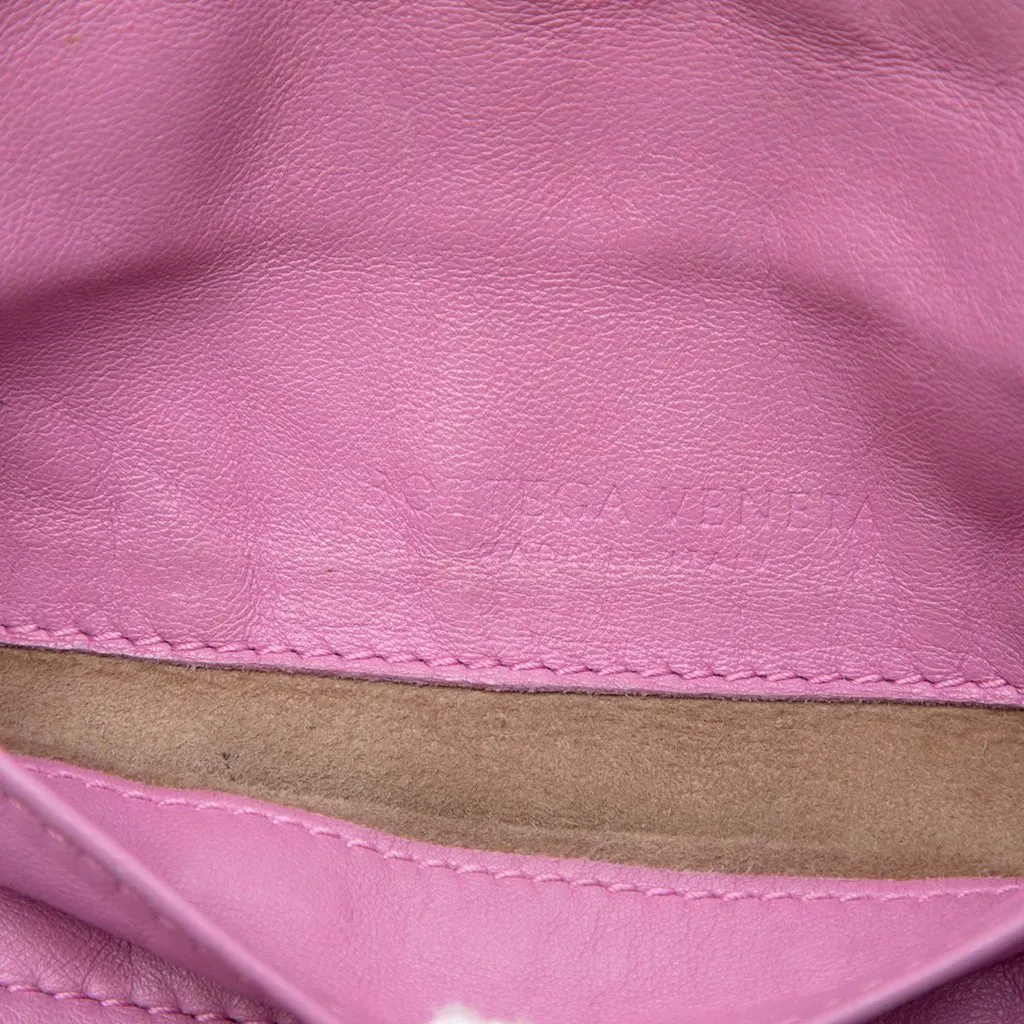 Bottega Veneta Mini Nappa Intrecciato Expandable Chain Flap Crossbody Pink Leather Very good - Box View