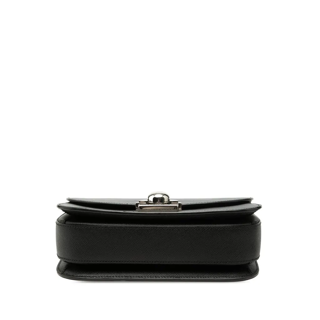 Prada Saffiano Lux Arcade Satchel Black Leather Very good - Inside View