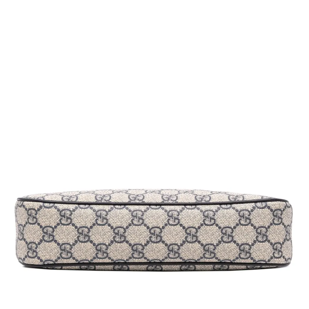 Gucci Small GG Supreme Web Ophidia Satchel Beige Canvas Very good - Inside View