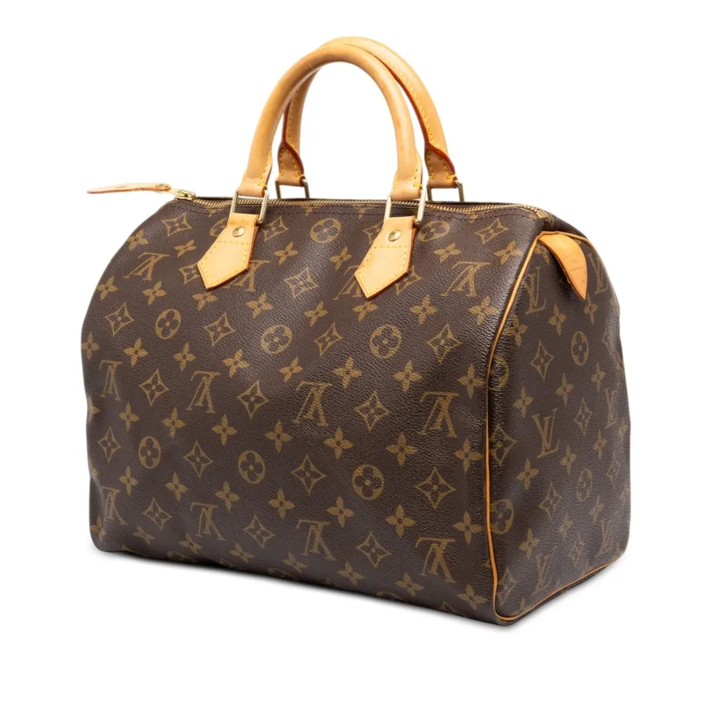 Louis Vuitton Monogram Speedy 30 Brown Canvas Very good - Back View