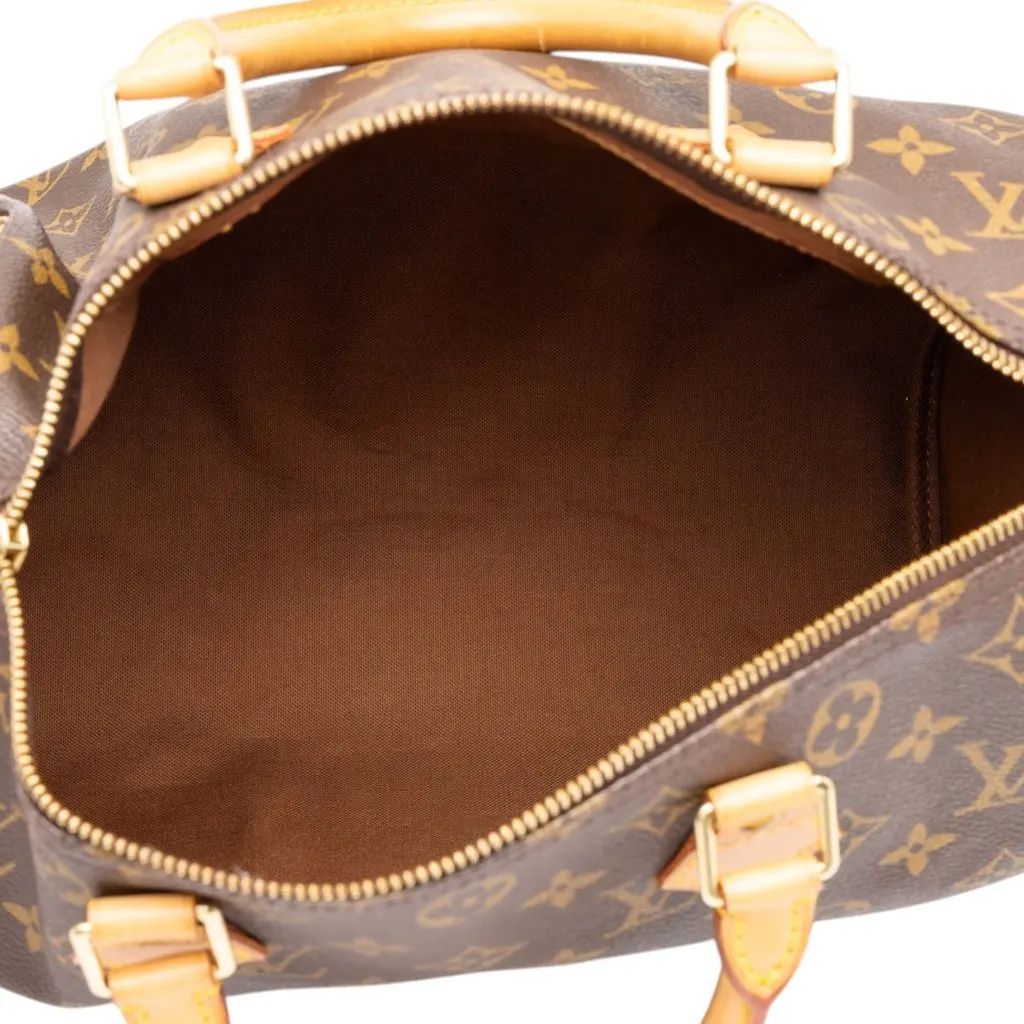Louis Vuitton Monogram Speedy 30 Brown Canvas Very good - Model View
