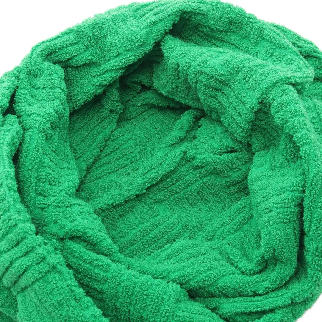 Bottega Veneta Terry Cloth Shopping Tote Green Very good - Inside View