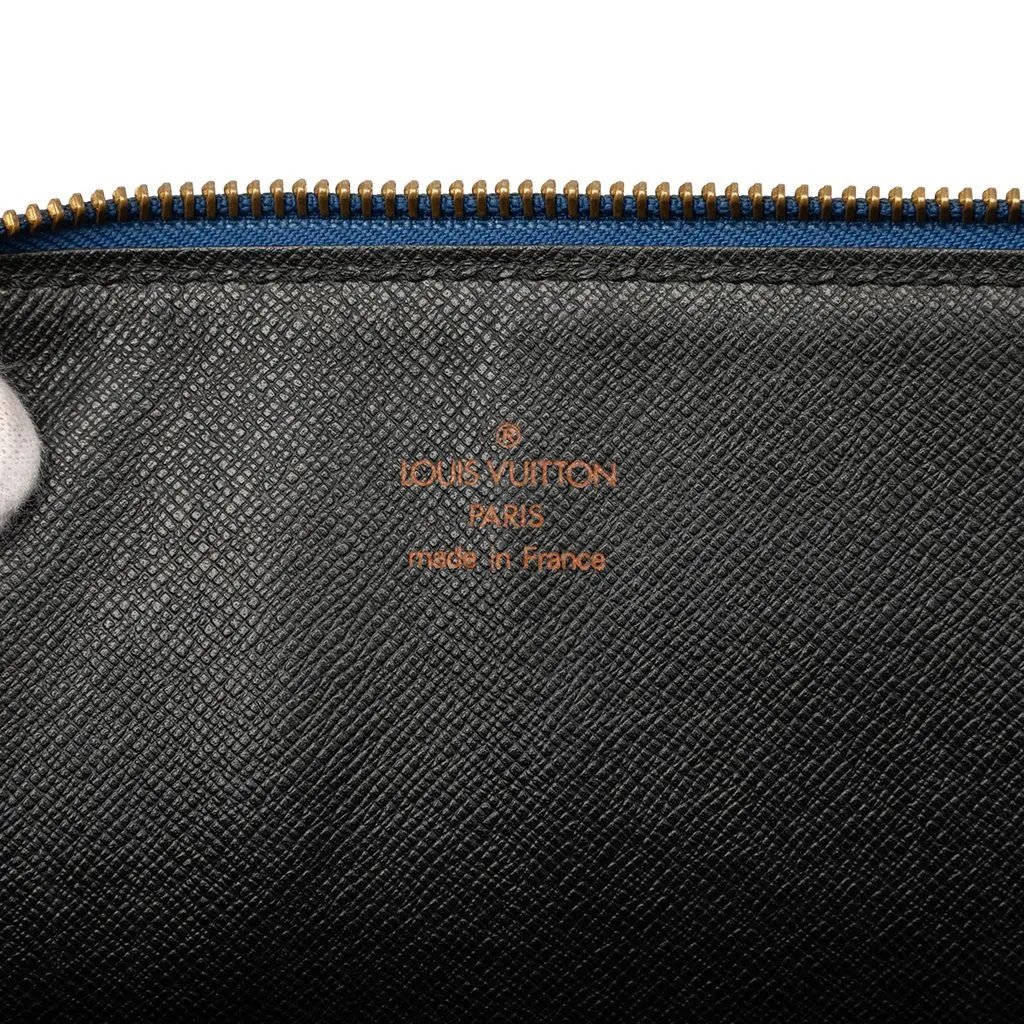 Louis Vuitton Epi Poche Documents Portfolio Blue Leather Good - Box View