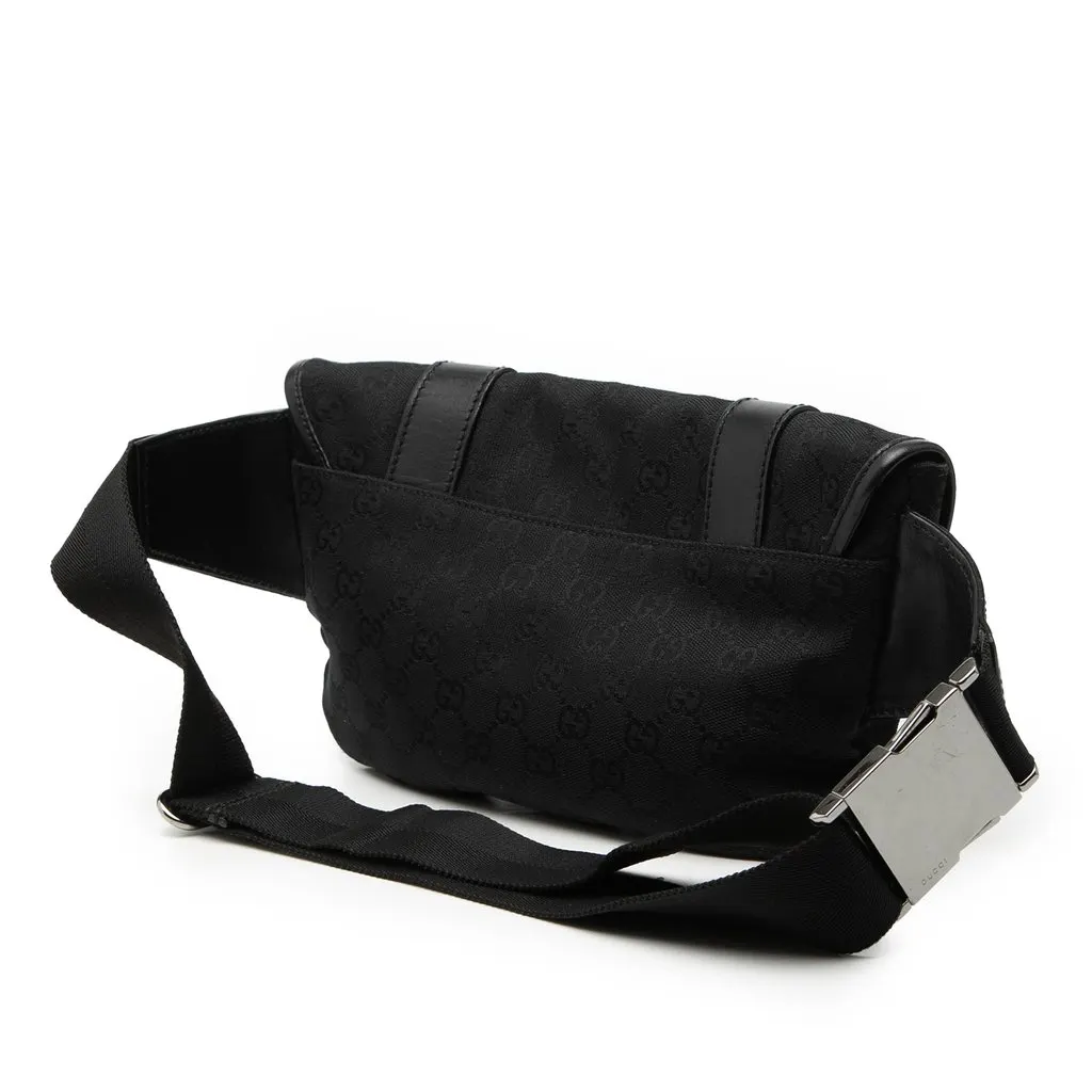 Gucci GG Canvas Belt Bag Black Very good - Back View