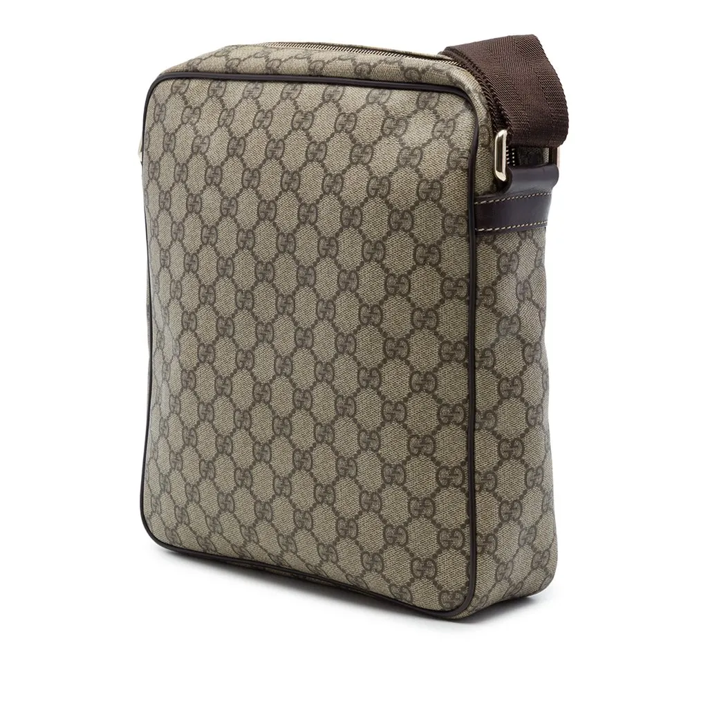 Gucci GG Supreme Crossbody Beige Canvas Very good - Back View