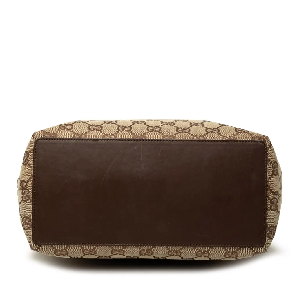 Gucci GG Canvas Tote Beige Canvas Good - Inside View