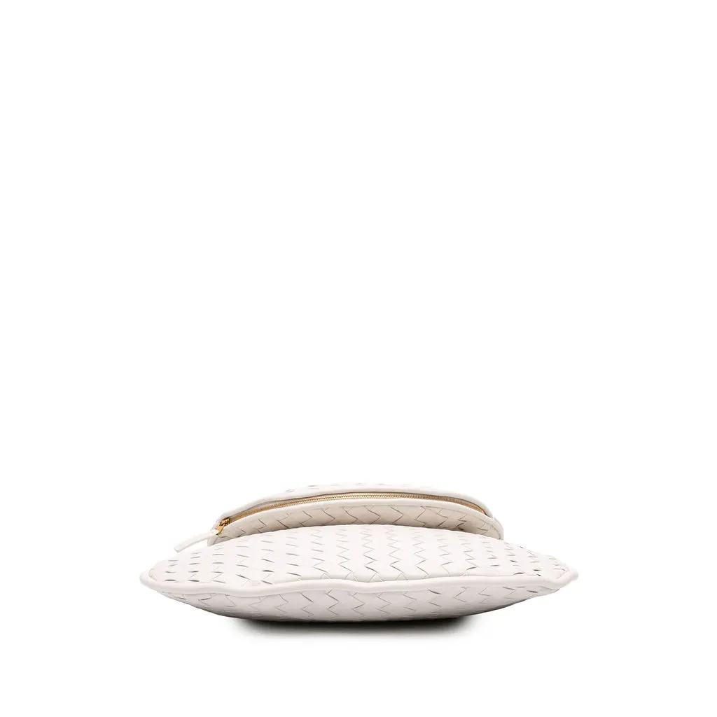 Bottega Veneta Large Nappa Intrecciato Gemelli Hobo White Leather Very good - Inside View