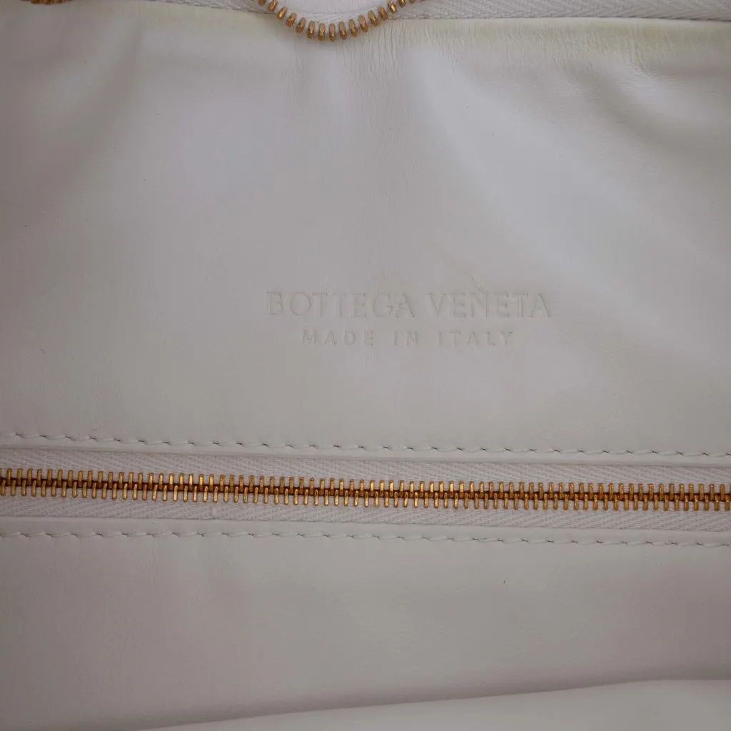 Bottega Veneta Large Nappa Intrecciato Gemelli Hobo White Leather Very good - Box View
