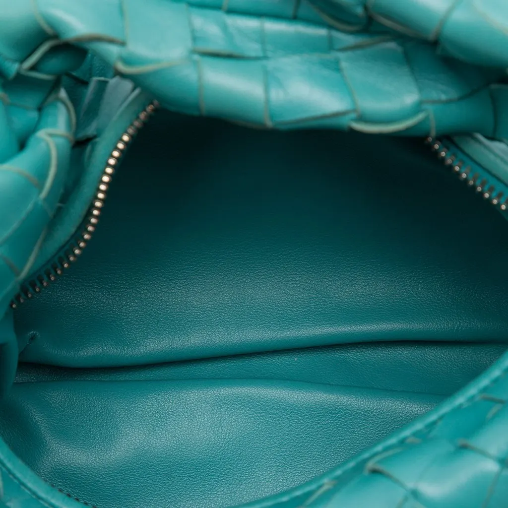 Bottega Veneta Mini Nappa Intrecciato Jodie Blue Leather Very good - Model View