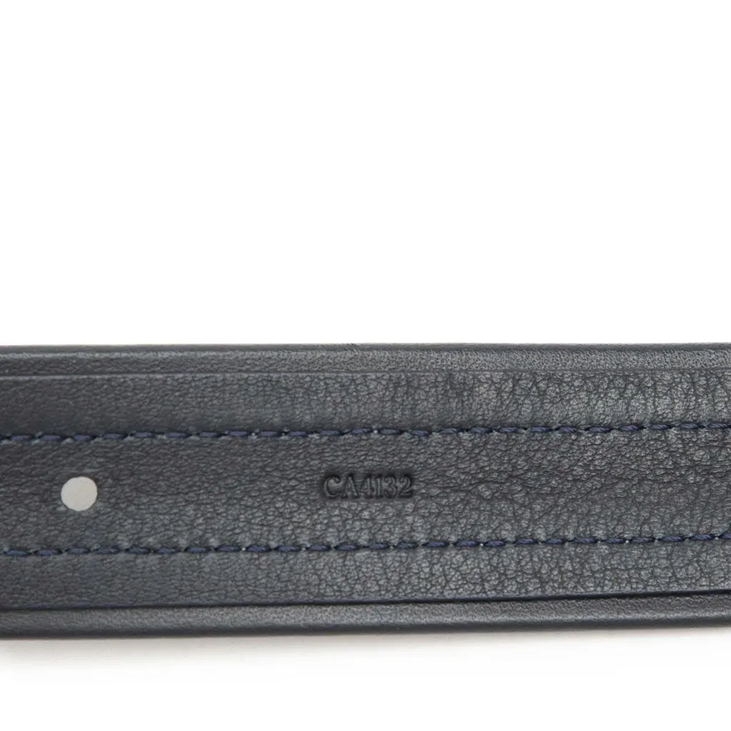 Louis Vuitton Leather Regatta Belt Blue Leather Very good - Model View