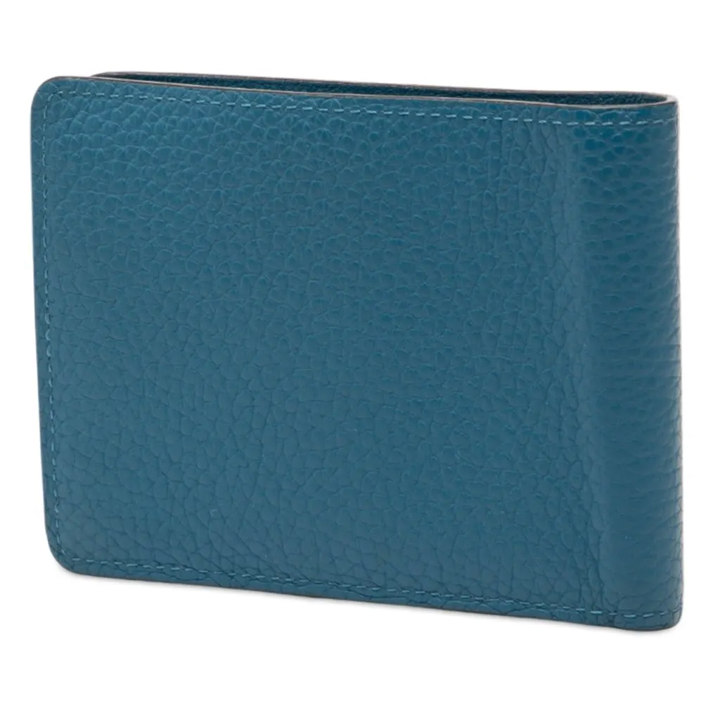 Louis Vuitton Taurillon Multiple Wallet Blue Leather Very good - Back View
