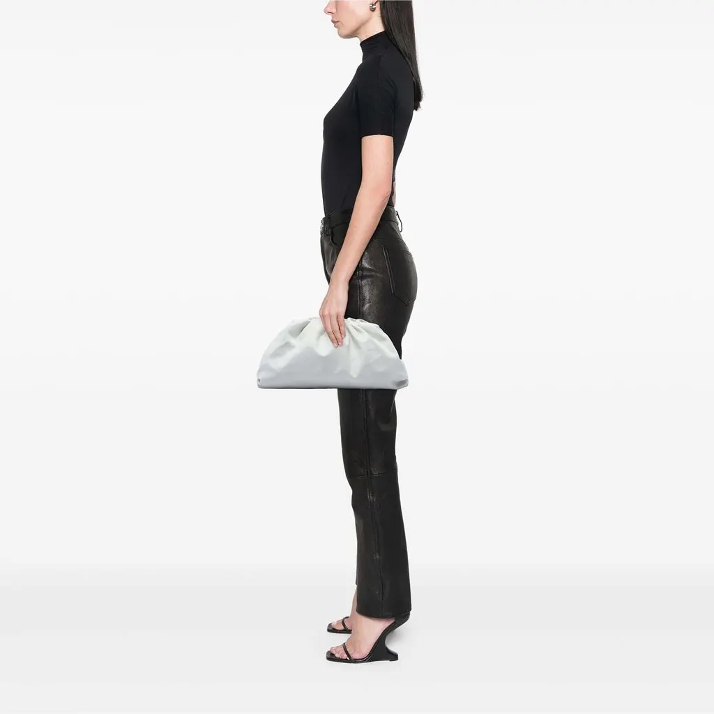 Bottega Veneta Lambskin The Pouch White Leather Very good - Box View