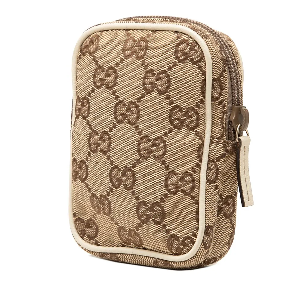 Gucci GG Canvas Cigarette Pouch Beige Canvas Very good - Back View