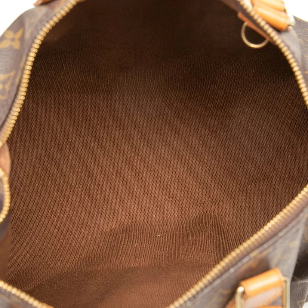 Louis Vuitton Monogram Speedy 30 Brown Canvas Good - Model View