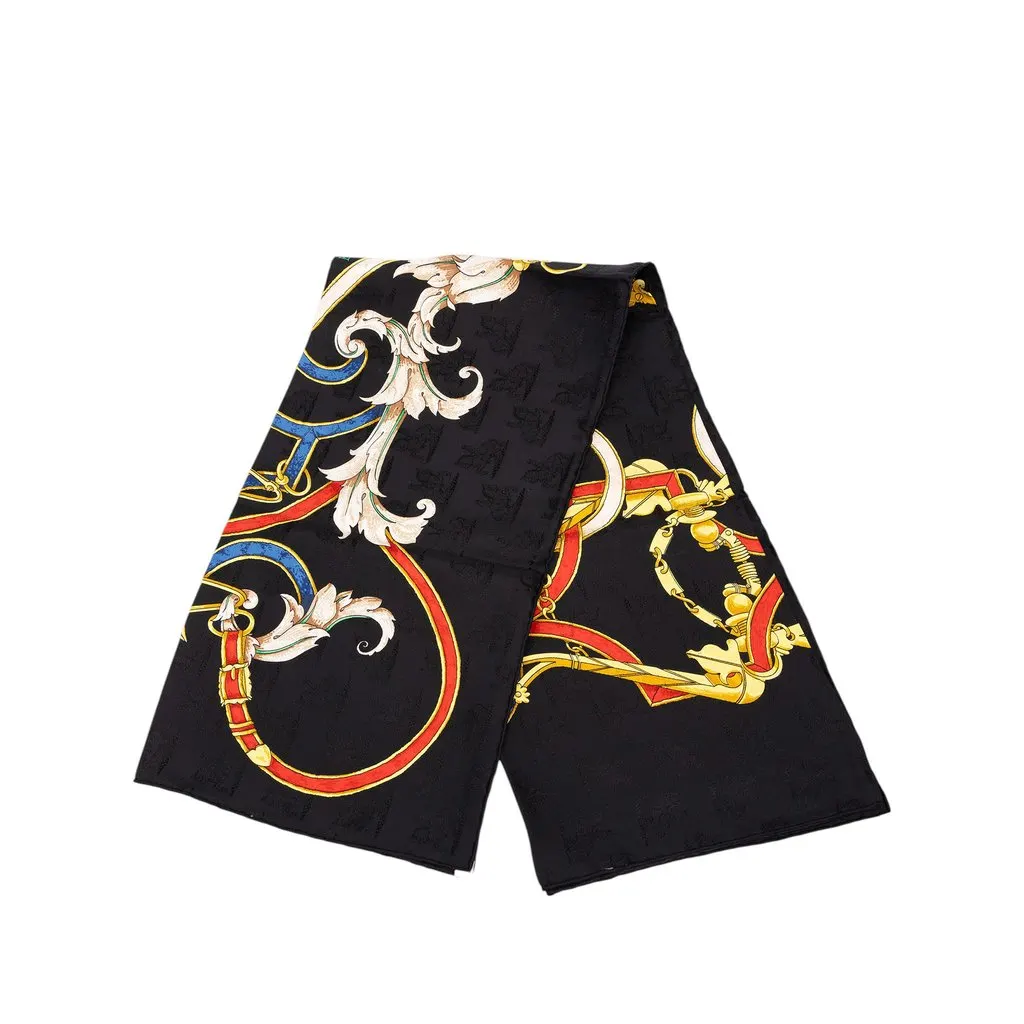 Hermès L Instruction Du Roy Jacquard Silk Scarf 90