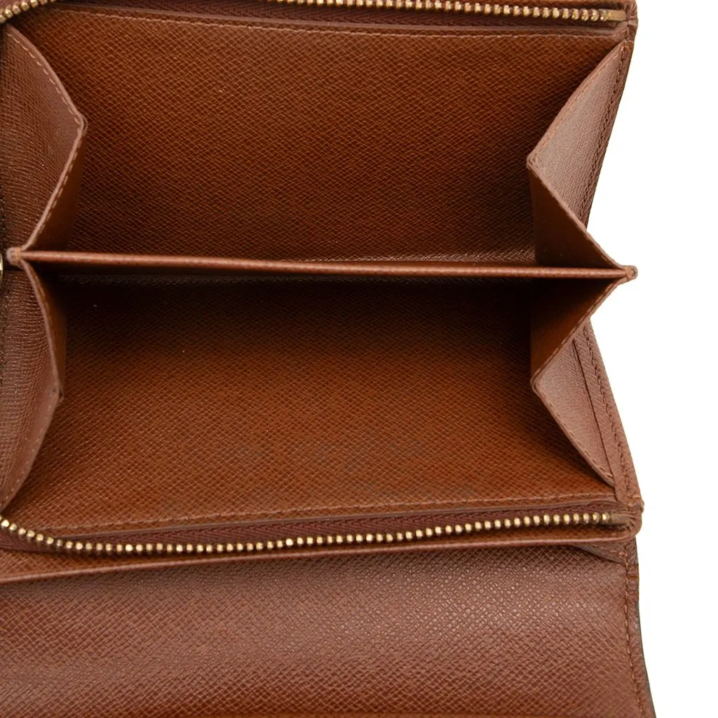 Louis Vuitton Monogram Porte Monnaie Billets Tresor Wallet Brown Very good - Box View