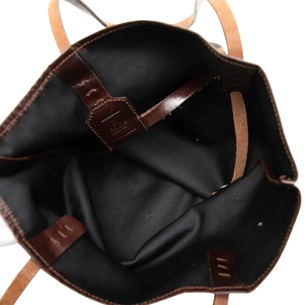 Fendi Zucca Canvas Tote Brown Very good - Model View