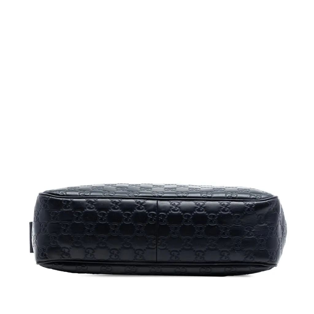 Gucci Guccissima Web Crossbody Black Leather Very good - Inside View