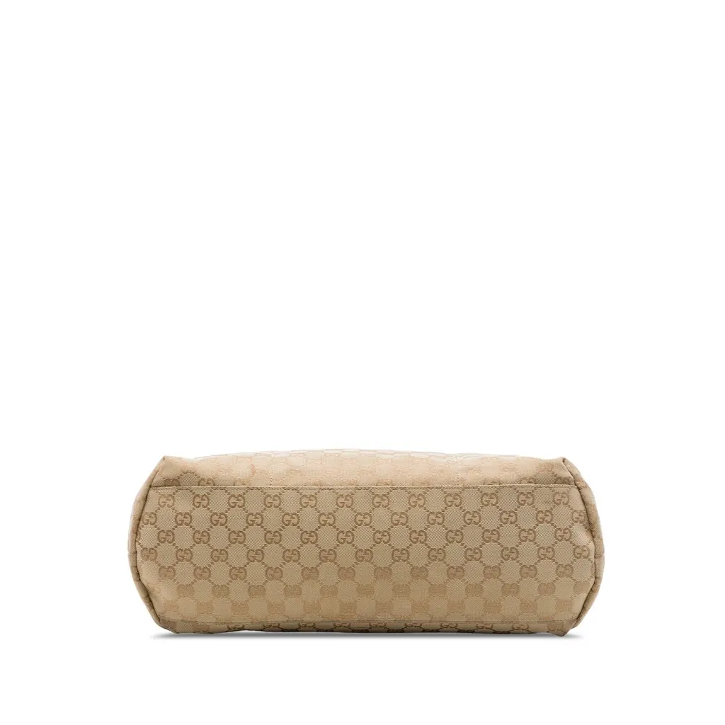 Gucci GG Canvas Web Tote Beige Very good - Inside View