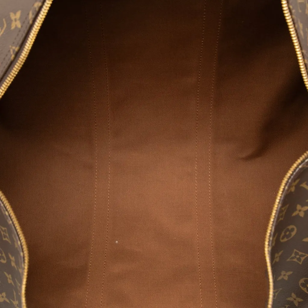 Louis Vuitton Monogram Keepall 55 Brown Canvas Very good - Model View